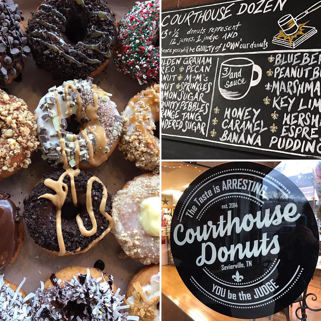 Review of Courthouse Donuts in Sevierville TN w/ Photos
